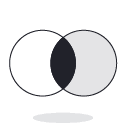 venn diagram icon comparing apartment rental chatbots