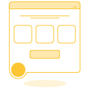 yellow icon of web page | AI Leasing Assistant