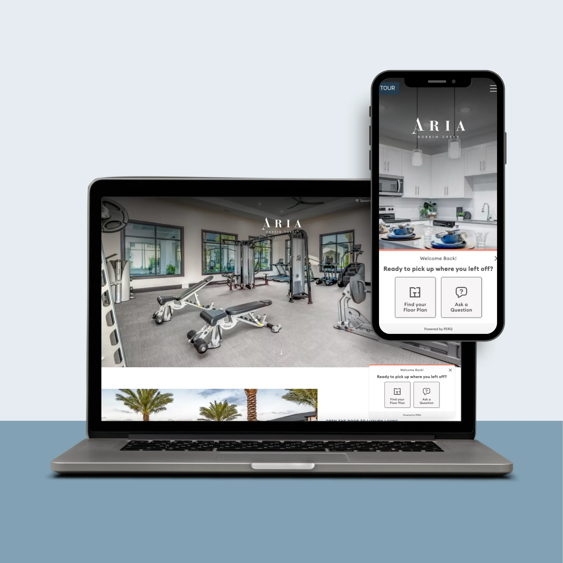 Multifamily Websites | PERQ AI Leasing Assistant Minimalist Website Launch Computer Mockup Instagram Post | PERQ AI Leasing Assistant